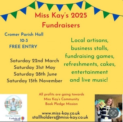 Miss Kay's Community Book Pledge, 2025 dates